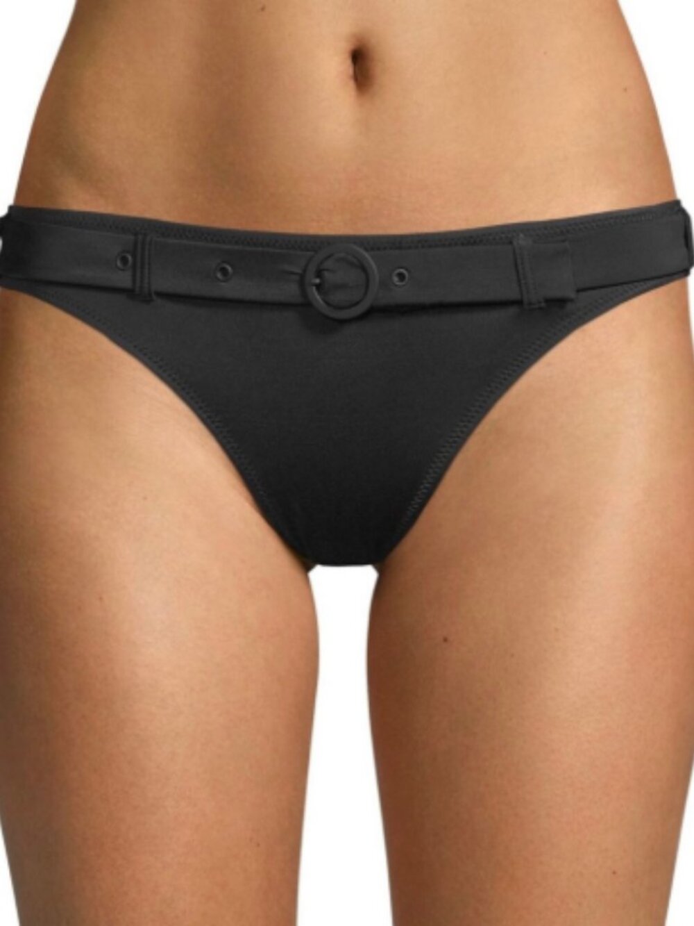 Solid and Striped Rachel Low-rise Belted Bikini Bottom
